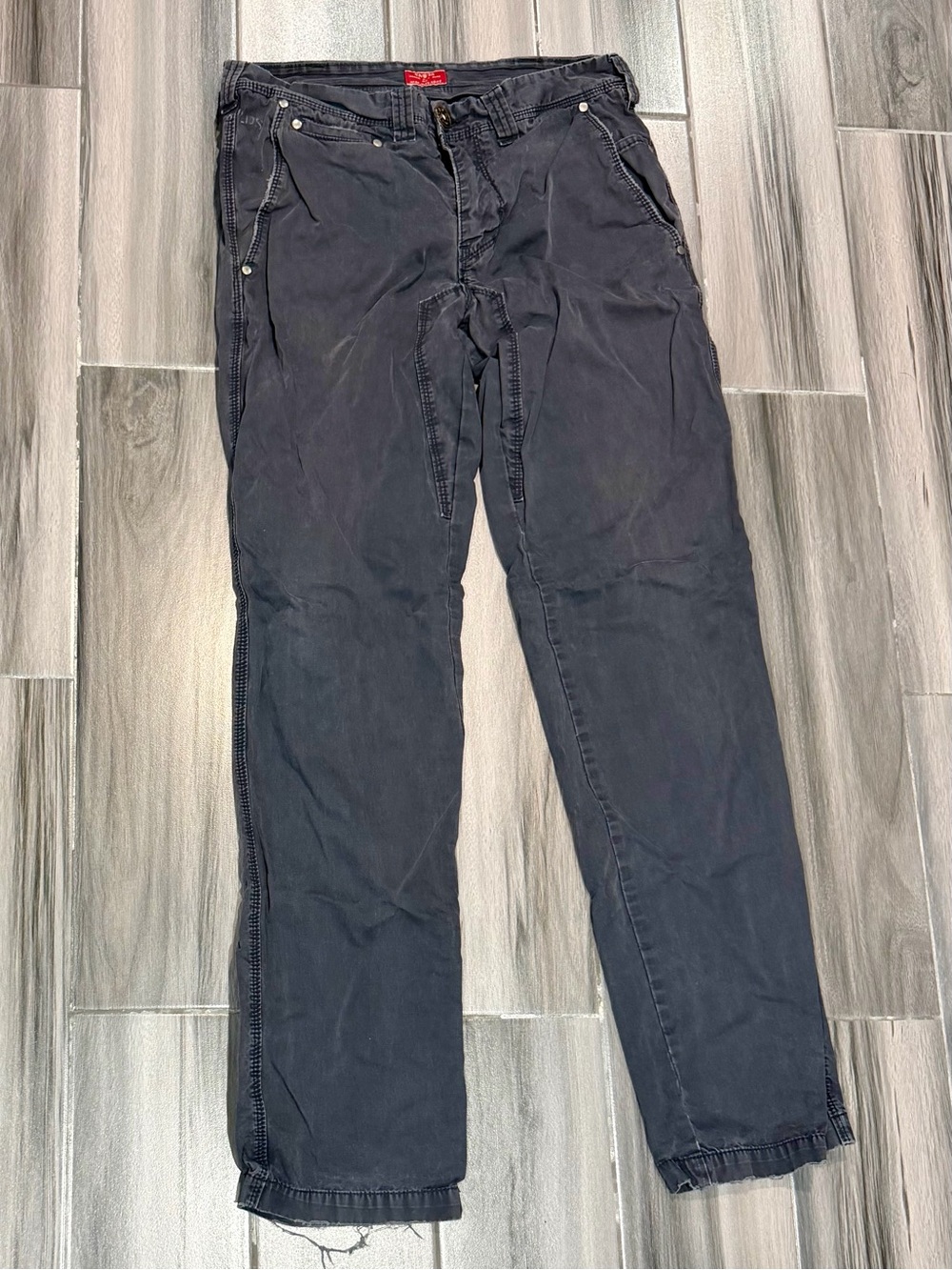 Rare Brand Y2K Vintage Men's Cargo Pants in Dark Navy — Relaxed Utility Style